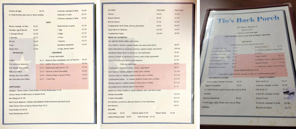 Tio's Backporch Restaurant